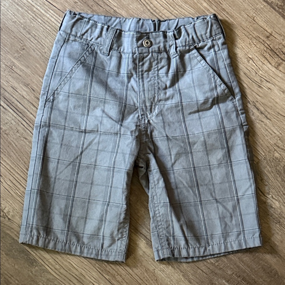 Calvin Klein Jeans Gray Checkered Shorts